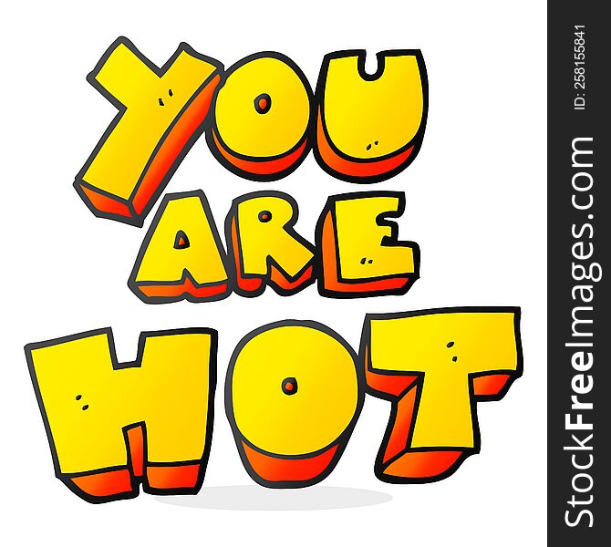 you are cartoon sign