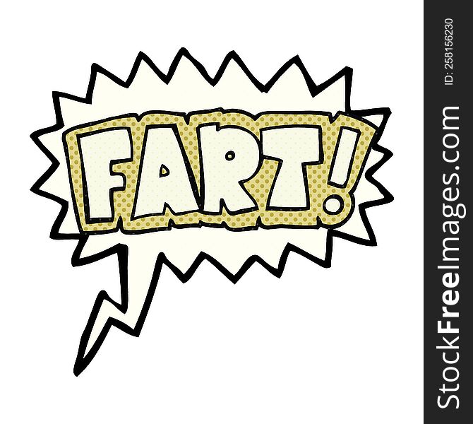 Comic Book Speech Bubble Cartoon Fart Symbol