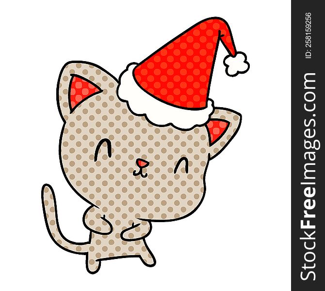 Christmas Cartoon Of Kawaii Cat