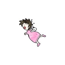 Cartoon Fairy Girl Stock Image