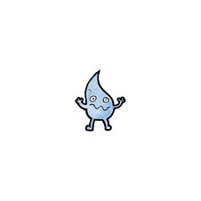Cartoon Raindrop Stock Images