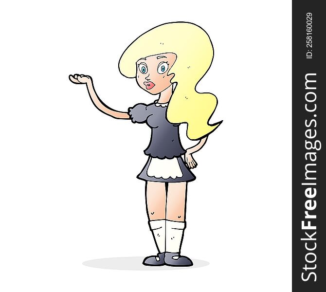 Cartoon Waitress