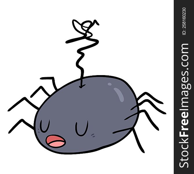 cartoon halloween spider. cartoon halloween spider