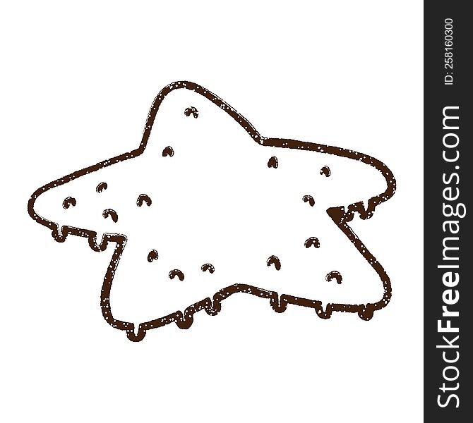 Starfish Charcoal Drawing