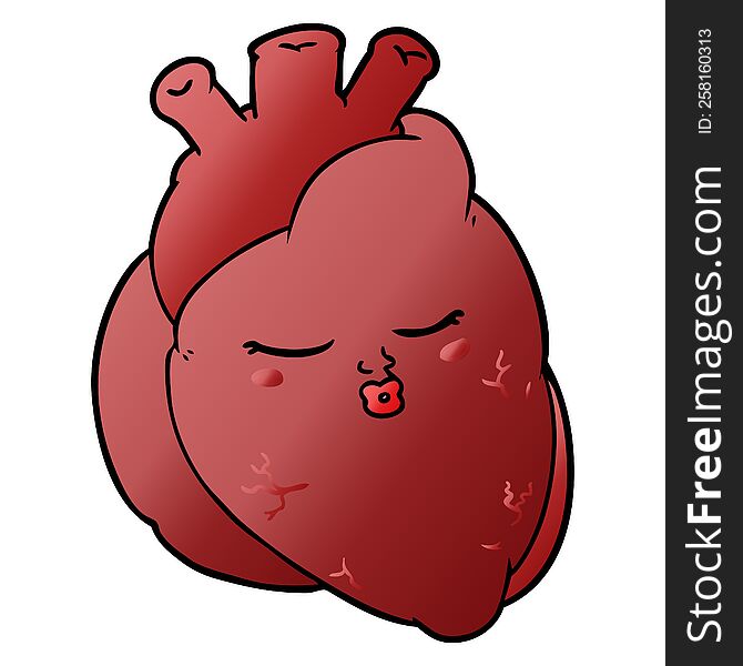 cartoon heart. cartoon heart