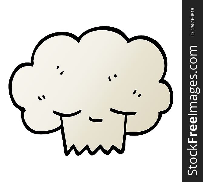 vector gradient illustration cartoon explosion cloud