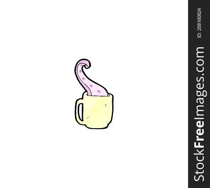 Teacup Tentacle Cartoon