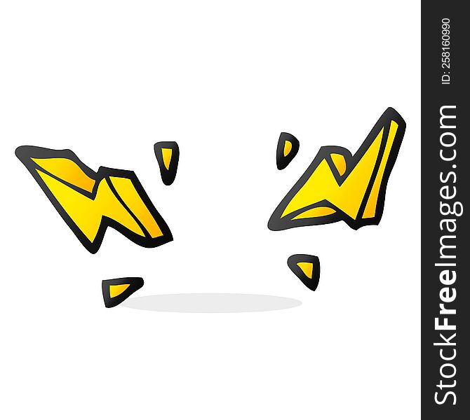 Cartoon Decorative Doodle Lightning Bolts