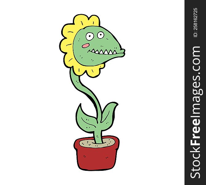 Cartoon Monster Plant