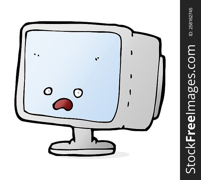 cartoon computer screen