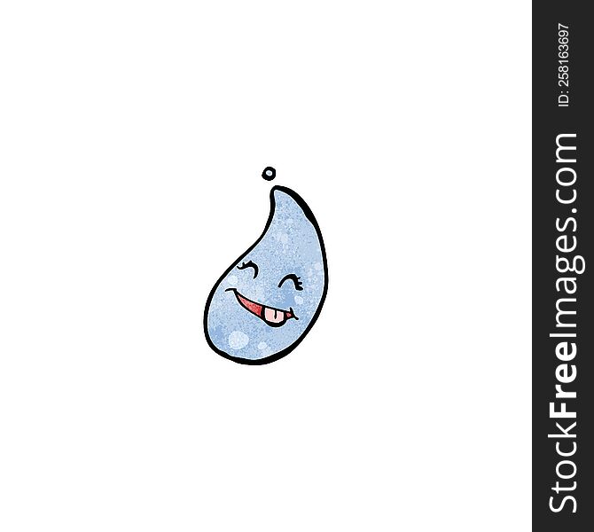 cartoon rain drop