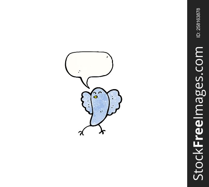 cartoon bluebird