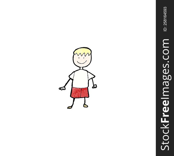 child\'s drawing of a boy