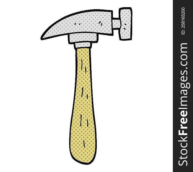 freehand drawn cartoon hammer