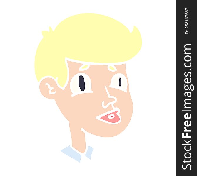 cartoon doodle of a boy face
