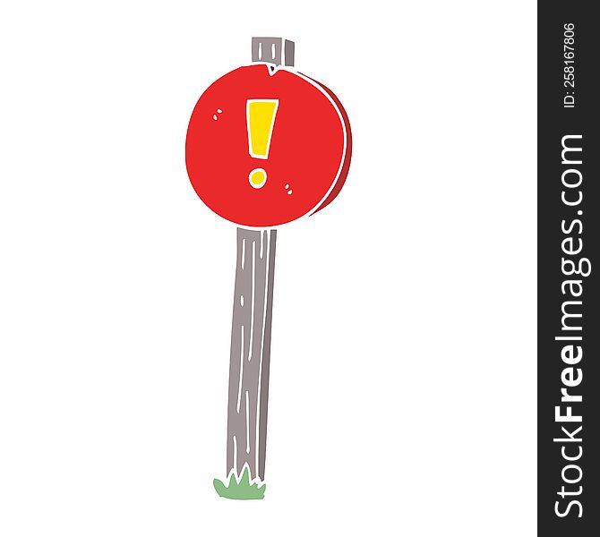 cartoon doodle road sign