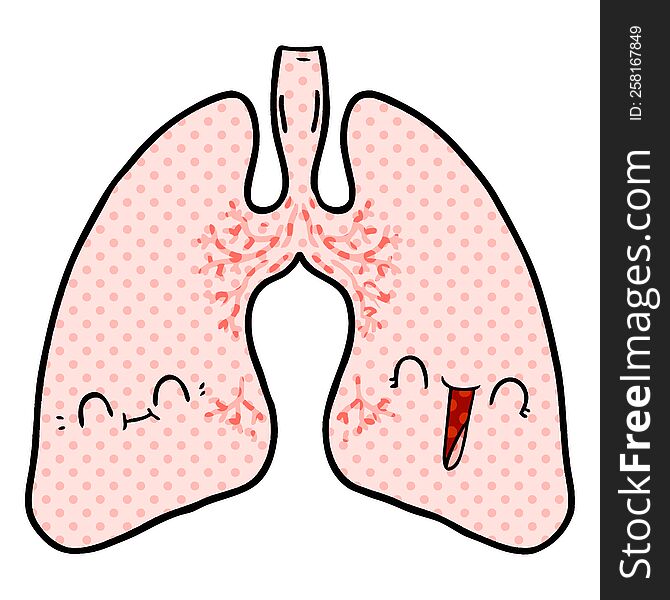 cartoon lungs. cartoon lungs