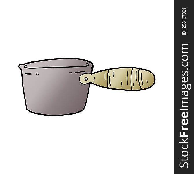 cartoon doodle cooking pan