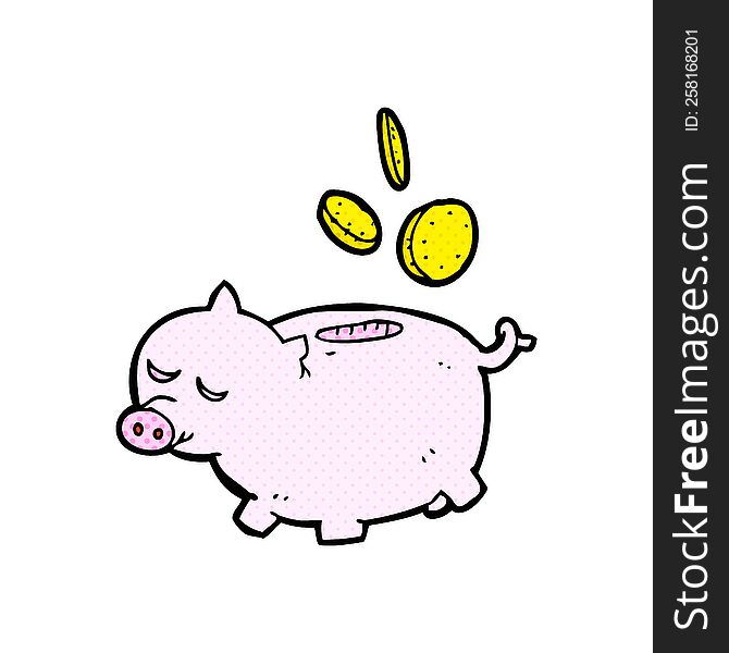 Cartoon Piggy Bank