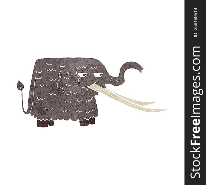 cartoon woolly mammoth