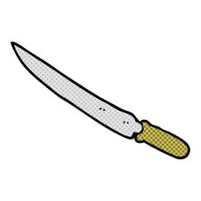 Cartoon Kitchen Knife Stock Images