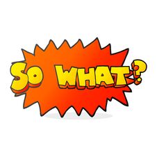 So What Cartoon Sign Royalty Free Stock Photos