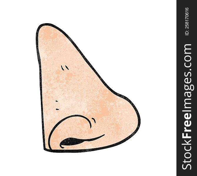 textured cartoon human nose