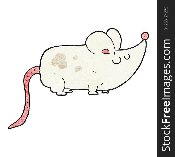 Cute Textured Cartoon Mouse