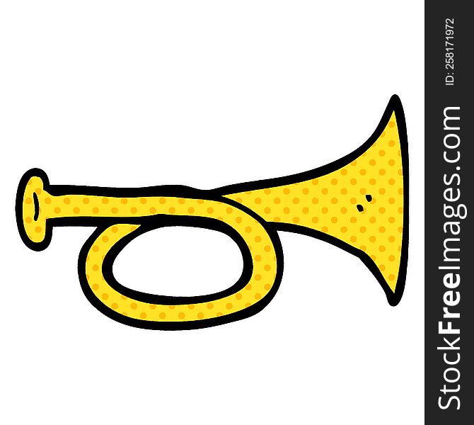 Cartoon Doodle Brass Horn