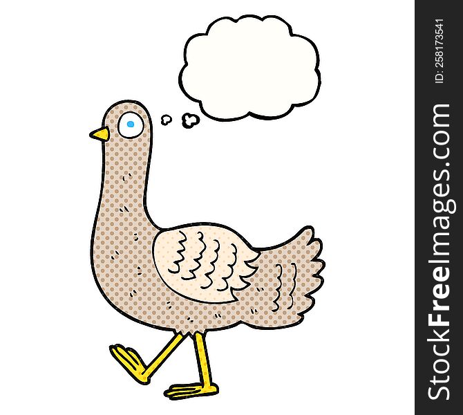 thought bubble cartoon pigeon