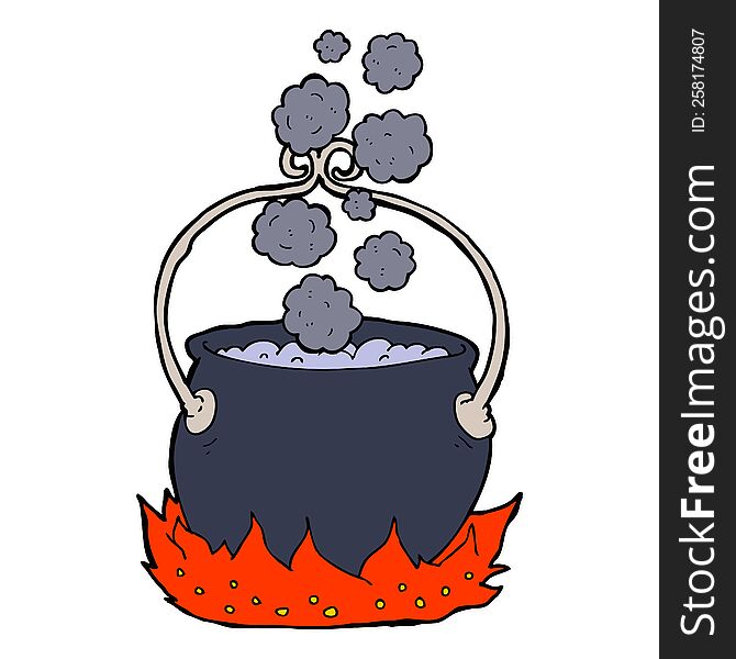 Cartoon Witch S Cauldron