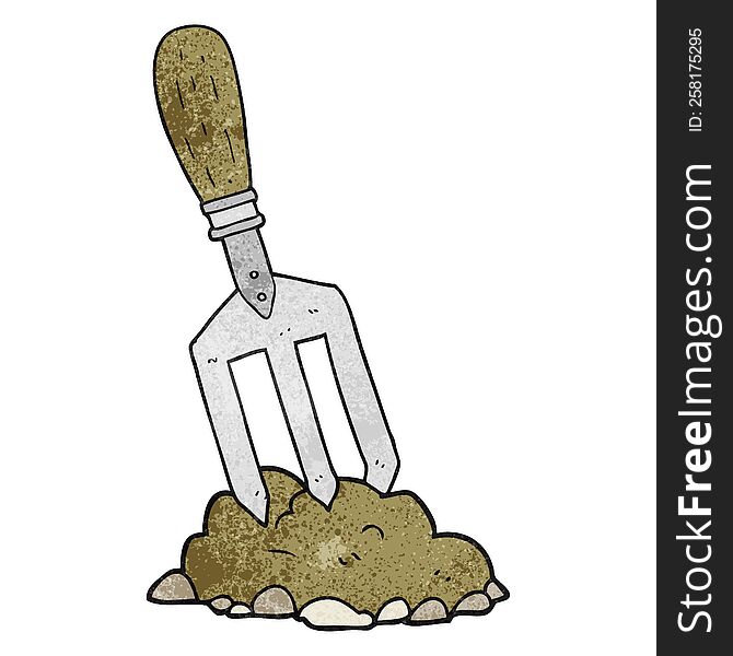 texture cartoon garden fork