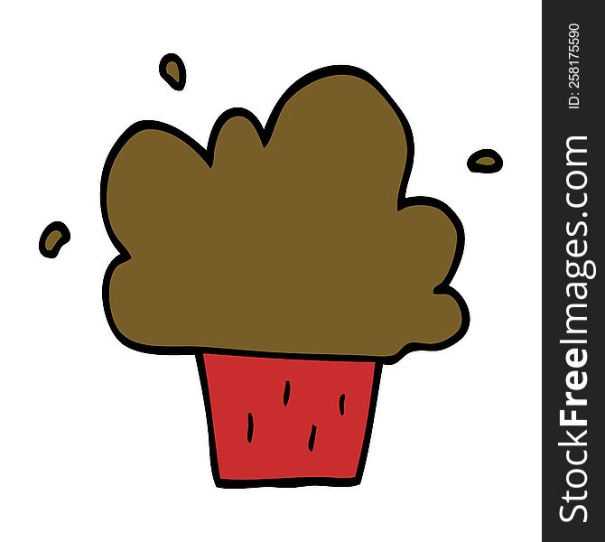 Cartoon Cupcake