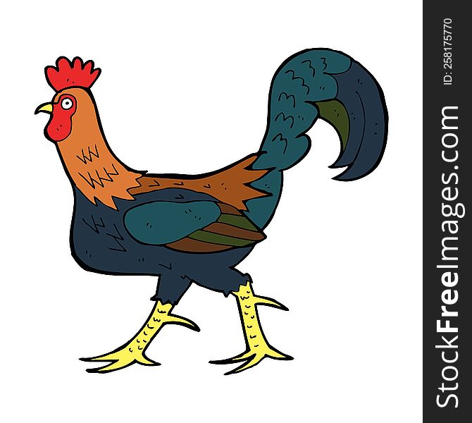 Cartoon Cockerel