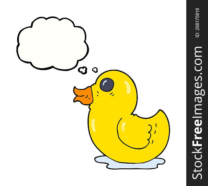 thought bubble cartoon rubber duck
