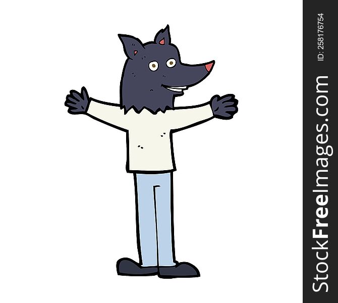 cartoon werewolf