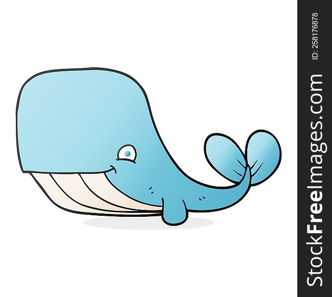 Cartoon Happy Whale