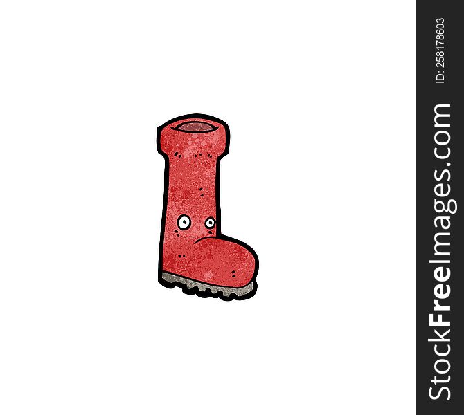 cartoon wellington boot