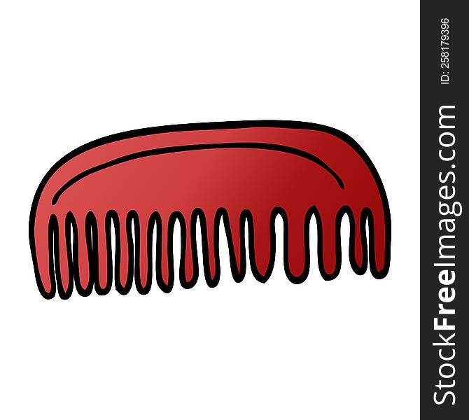 Cartoon Doodle Plastic Comb