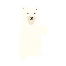 Cartoon Polar Bear Stock Photography