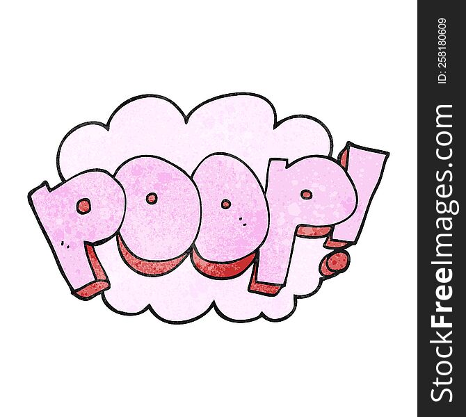 Textured Cartoon Poop! Text