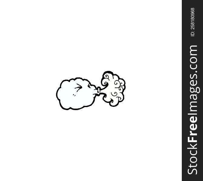 Cartoon Blowing Cloud