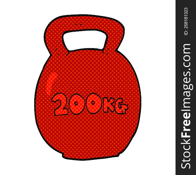 Cartoon 200kg Kettle Bell