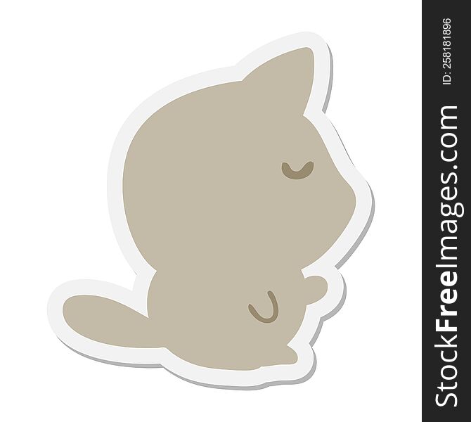 cute little cat sticker