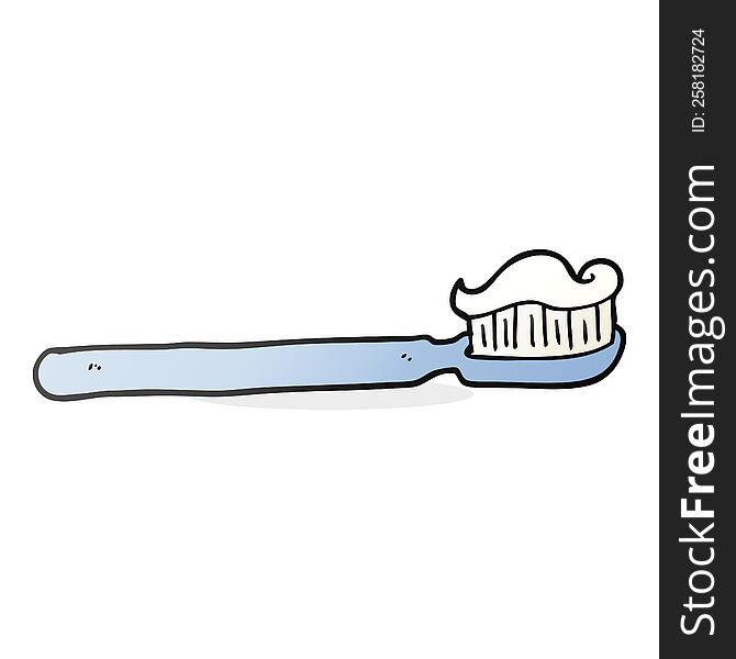 cartoon toothbrush