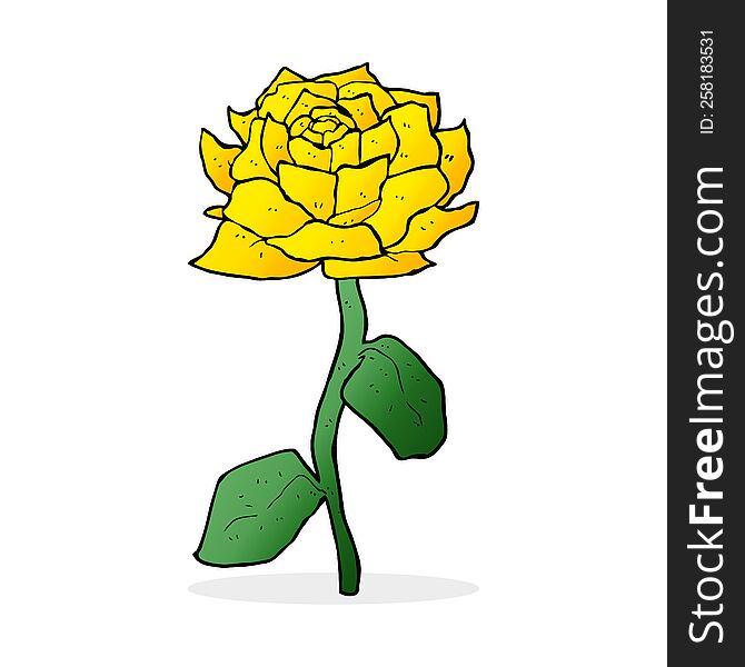 yellow rose cartoon