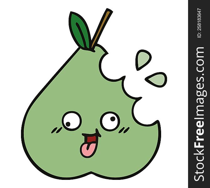 Cute Cartoon Green Pear