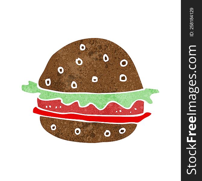 Cartoon Hamburger