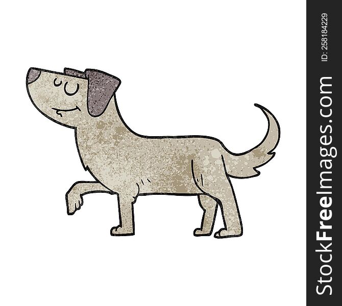Textured Cartoon Dog
