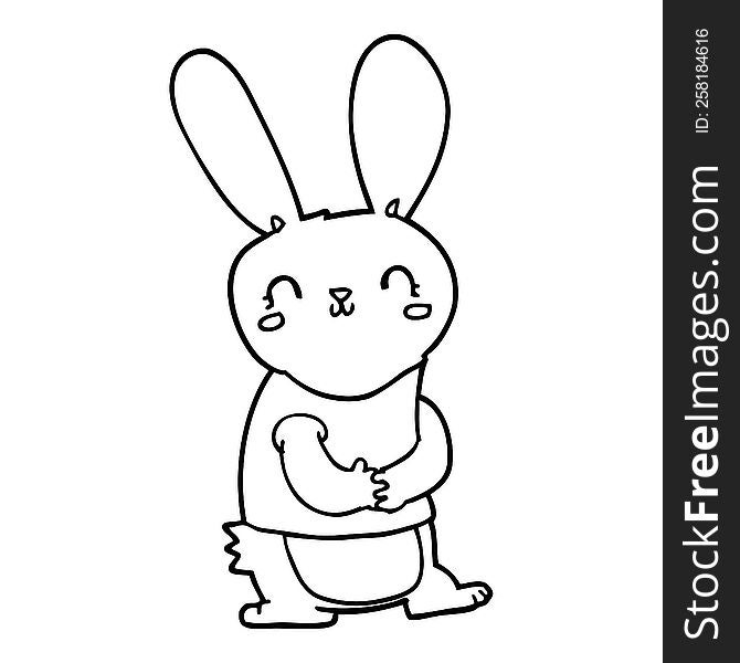 cute cartoon rabbit